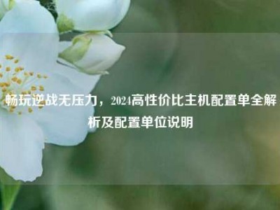 畅玩逆战无压力，2024高性价比主机配置单全解析及配置单位说明