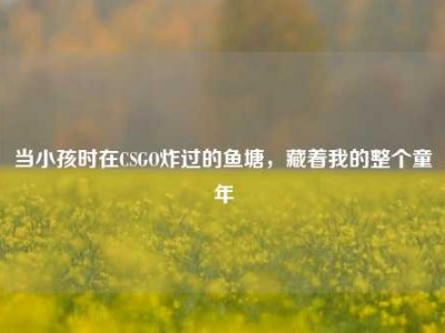 当小孩时在CSGO炸过的鱼塘，藏着我的整个童年