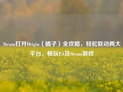 Steam打开Origin（橘子）全攻略，轻松联动两大平台，畅玩EA及Steam游戏