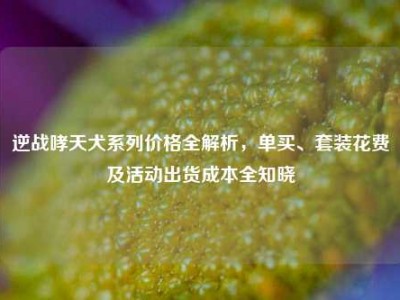 逆战哮天犬系列价格全解析，单买、套装花费及活动出货成本全知晓