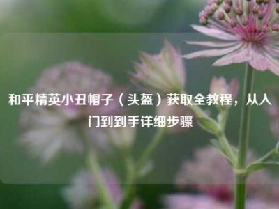 和平精英小丑帽子（头盔）获取全教程，从入门到到手详细步骤