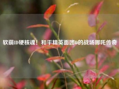 软萌ID硬核魂！和平精英面团D的战场哪吒传奇