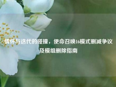 情怀与迭代的碰撞，使命召唤16模式删减争议及模组删除指南