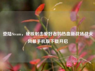 登陆Steam，硬核射击爱好者的热血新战场战火风暴手机版下载开启