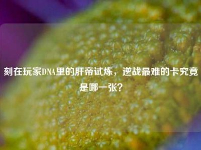 刻在玩家DNA里的肝帝试炼，逆战最难的卡究竟是哪一张？