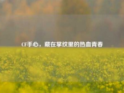 CF手心，藏在掌纹里的热血青春