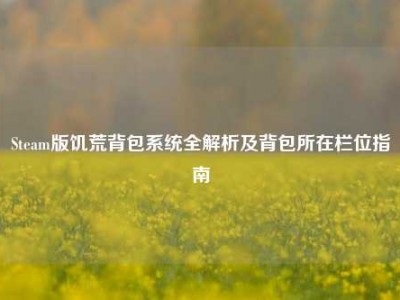 Steam版饥荒背包系统全解析及背包所在栏位指南