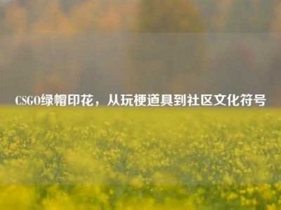 CSGO绿帽印花，从玩梗道具到社区文化符号