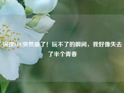 深夜LOL突然崩了！玩不了的瞬间，我好像失去了半个青春