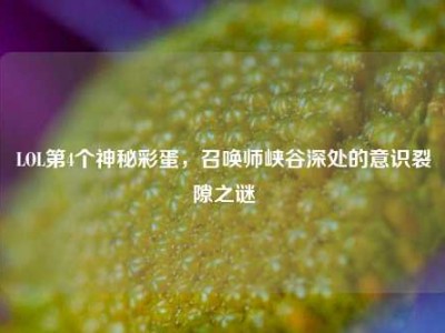 LOL第4个神秘彩蛋，召唤师峡谷深处的意识裂隙之谜