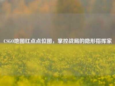 CSGO地图红点点位图，掌控战局的隐形指挥家