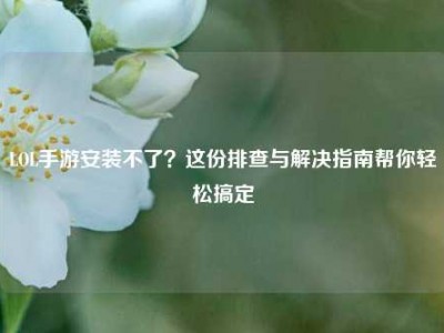 LOL手游安装不了？这份排查与解决指南帮你轻松搞定
