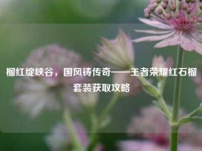 榴红绽峡谷，国风铸传奇——王者荣耀红石榴套装获取攻略