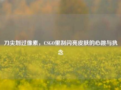 刀尖划过像素，CSGO里刮闪亮皮肤的心跳与执念