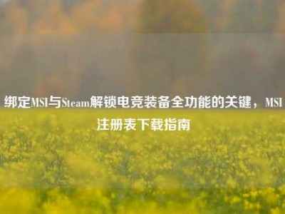 绑定MSI与Steam解锁电竞装备全功能的关键，MSI注册表下载指南