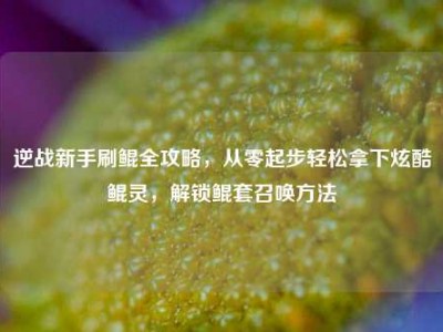 逆战新手刷鲲全攻略，从零起步轻松拿下炫酷鲲灵，解锁鲲套召唤方法