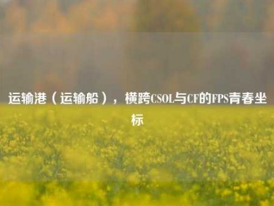 运输港（运输船），横跨CSOL与CF的FPS青春坐标