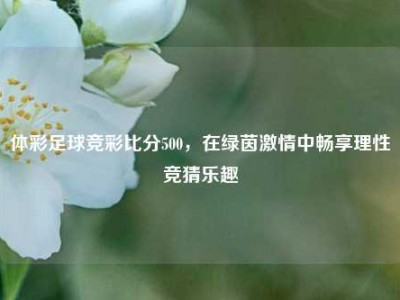体彩足球竞彩比分500，在绿茵激情中畅享理性竞猜乐趣