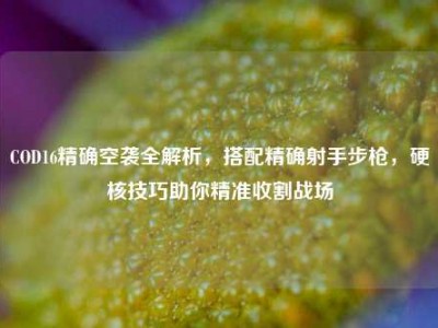 COD16精确空袭全解析，搭配精确射手步枪，硬核技巧助你精准收割战场