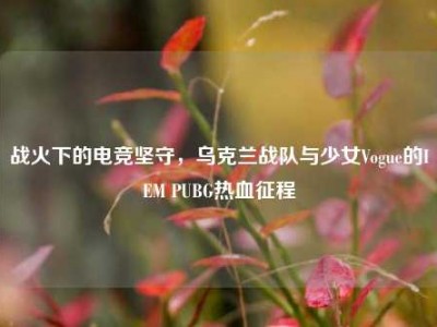 战火下的电竞坚守，乌克兰战队与少女Vogue的IEM PUBG热血征程