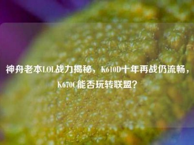 神舟老本LOL战力揭秘，K610D十年再战仍流畅，K670C能否玩转联盟？