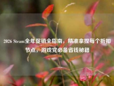 2026 Steam全年促销全指南，精准拿捏每个折扣节点，游戏党必备省钱秘籍