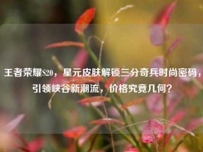 王者荣耀S20，星元皮肤解锁三分奇兵时尚密码，引领峡谷新潮流，价格究竟几何？
