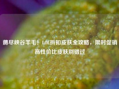 薅尽峡谷羊毛！LOL折扣皮肤全攻略，限时促销高性价比皮肤别错过