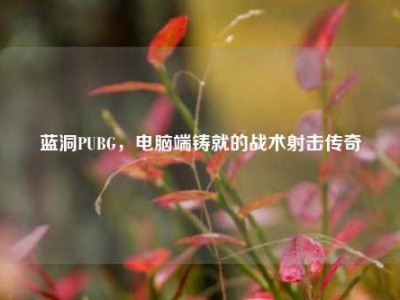 蓝洞PUBG，电脑端铸就的战术射击传奇