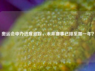 奥运会申办进度追踪，未来赛事已排至哪一年？