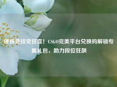 硬核竞技党狂喜！CSGO完美平台兑换码解锁专属礼包，助力段位狂飙