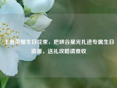 王者荣耀生日花束，把峡谷星光扎进专属生日浪漫，送礼攻略请查收