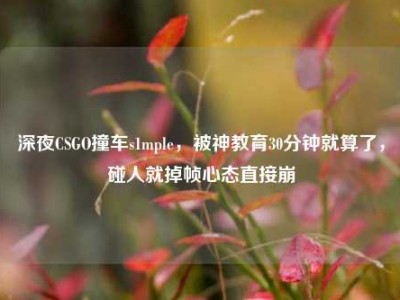 深夜CSGO撞车s1mple，被神教育30分钟就算了，碰人就掉帧心态直接崩