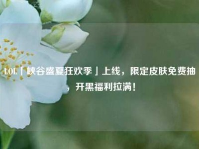 LOL「峡谷盛夏狂欢季」上线，限定皮肤免费抽，开黑福利拉满！