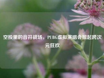 空投里的音符战场，PUBG虚拟演唱会掀起跨次元狂欢