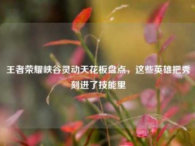 王者荣耀峡谷灵动天花板盘点，这些英雄把秀刻进了技能里