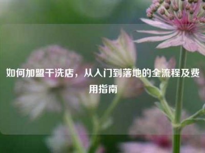 如何加盟干洗店，从入门到落地的全流程及费用指南