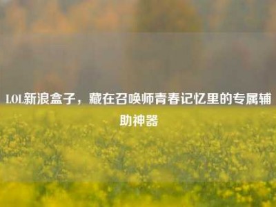 LOL新浪盒子，藏在召唤师青春记忆里的专属辅助神器