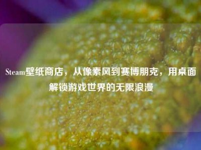 Steam壁纸商店，从像素风到赛博朋克，用桌面解锁游戏世界的无限浪漫