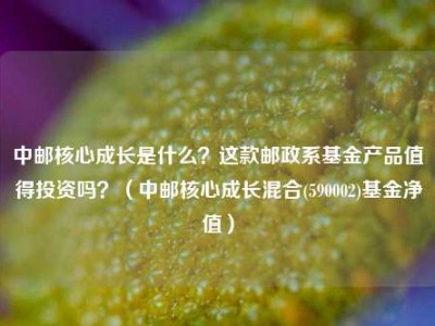 中邮核心成长是什么？这款邮政系基金产品值得投资吗？（中邮核心成长混合(590002)基金净值）
