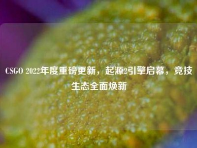 CSGO 2022年度重磅更新，起源2引擎启幕，竞技生态全面焕新