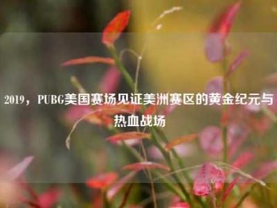 2019，PUBG美国赛场见证美洲赛区的黄金纪元与热血战场