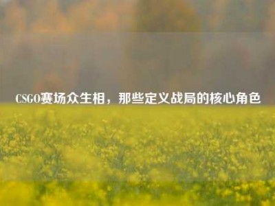 CSGO赛场众生相，那些定义战局的核心角色