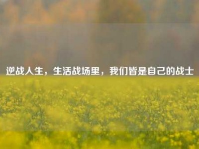 逆战人生，生活战场里，我们皆是自己的战士