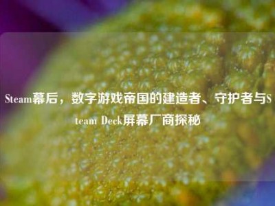 Steam幕后，数字游戏帝国的建造者、守护者与Steam Deck屏幕厂商探秘