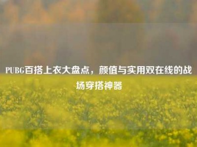 PUBG百搭上衣大盘点，颜值与实用双在线的战场穿搭神器