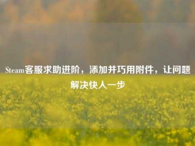 Steam客服求助进阶，添加并巧用附件，让问题解决快人一步