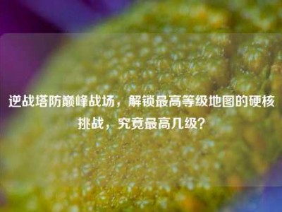 逆战塔防巅峰战场，解锁最高等级地图的硬核挑战，究竟最高几级？