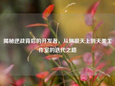揭秘逆战背后的开发者，从琳琅天上到天美工作室的迭代之路