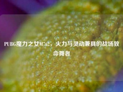 PUBG魔力之女M762，火力与灵动兼具的战场致命舞者